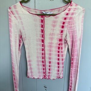 Princess Polly Pink Patterned Long Sleeve Top